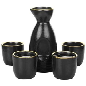 Top 3 Black And Gold Sake Gift Set