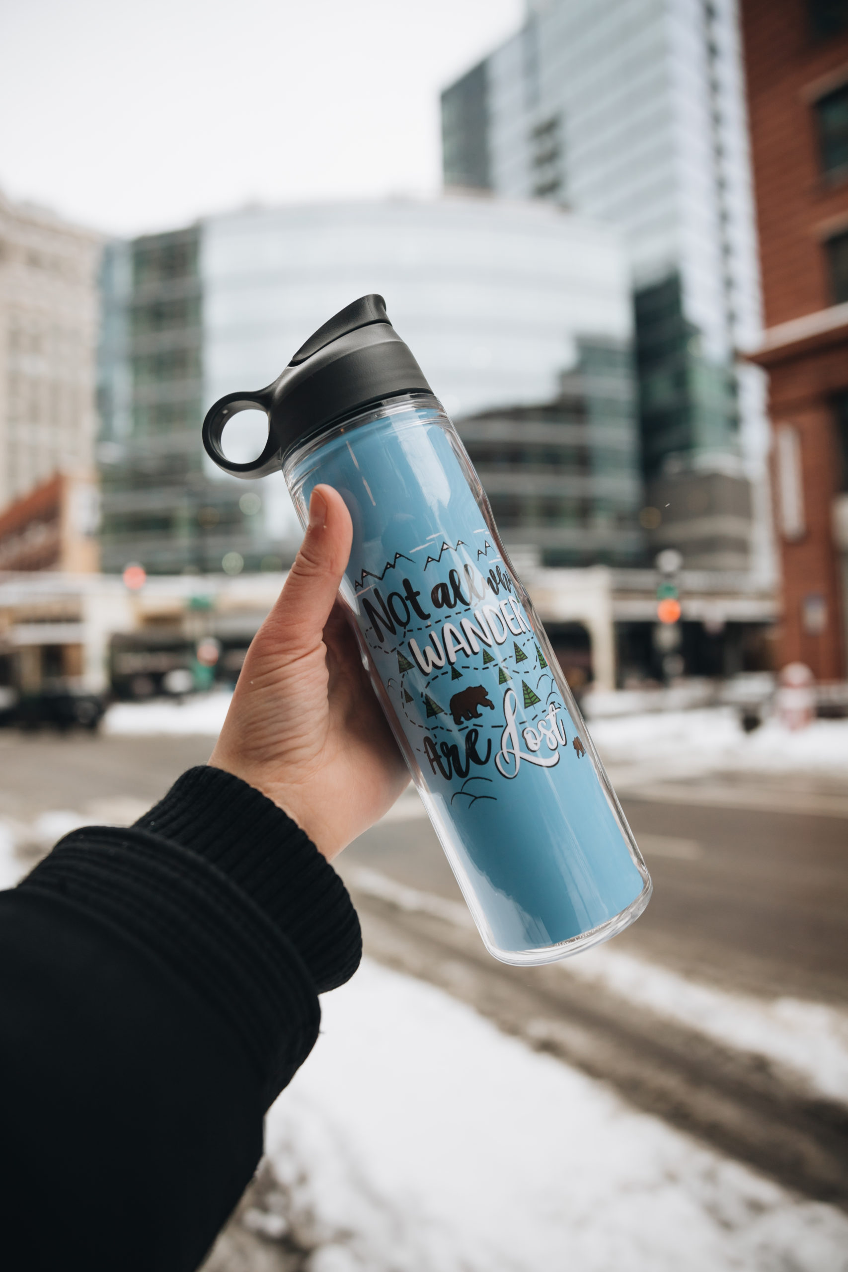 Not All Who Wander are Lost Water Bottle