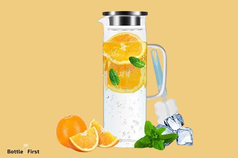 Top Glass Iced Tea Pitcher With Lid