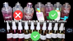 How to Open a Bath And Body Works Spray Bottle