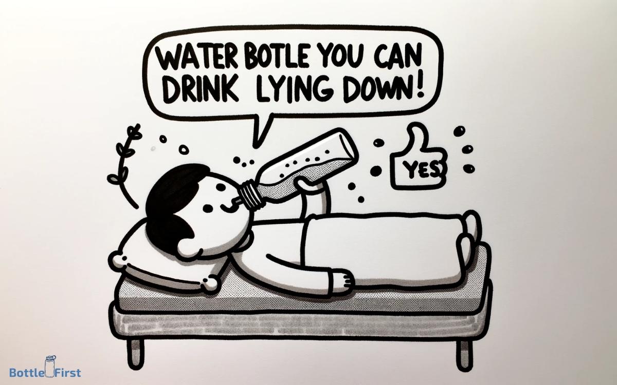 Water Bottle You Can Drink Lying Down   Yes!