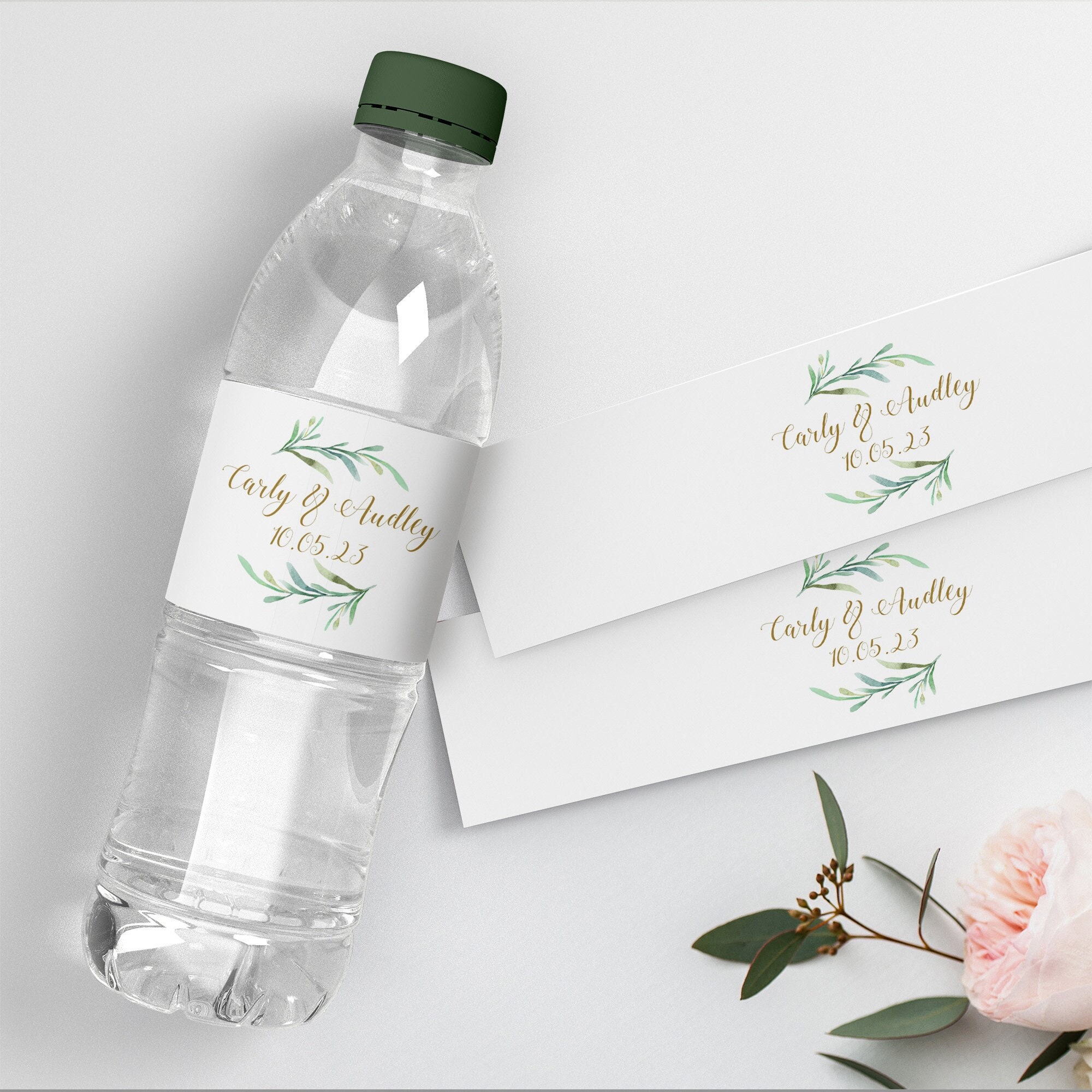 Diy Wedding Water Bottle Labels