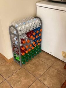 Disposable Water Bottle Storage Ideas