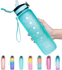 Water Bottle With Amount to Drink