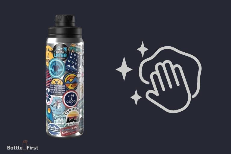 How To Wash A Water Bottle With Stickers