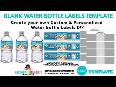 Make Your Own Water Bottle Labels Template