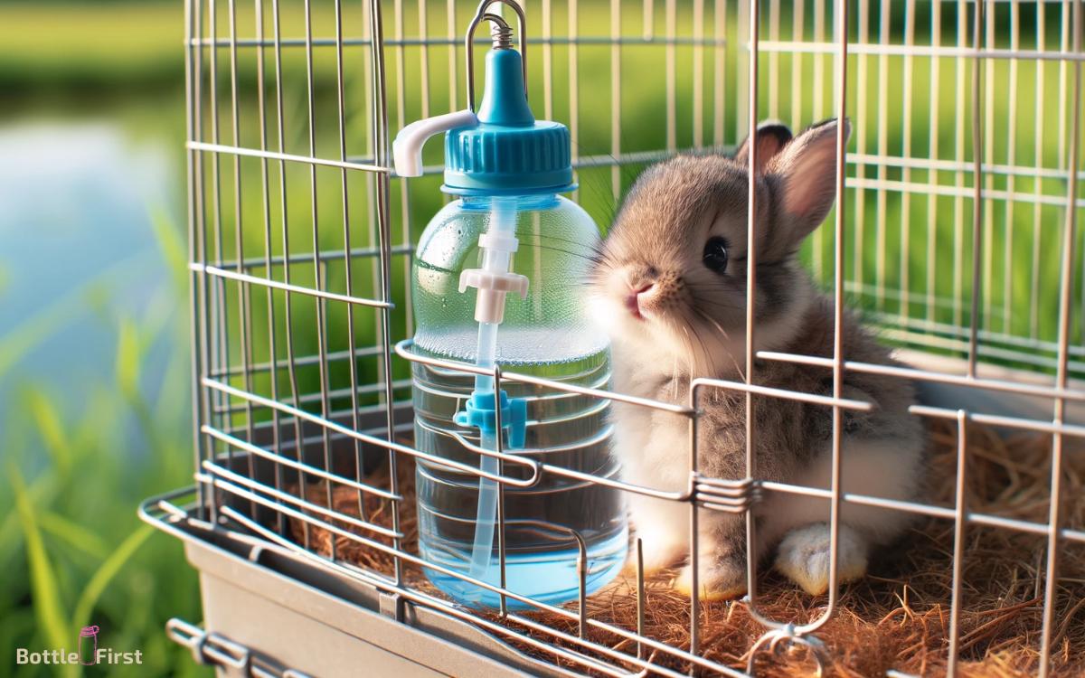 How To Put A Water Bottle On A Rabbit Cage