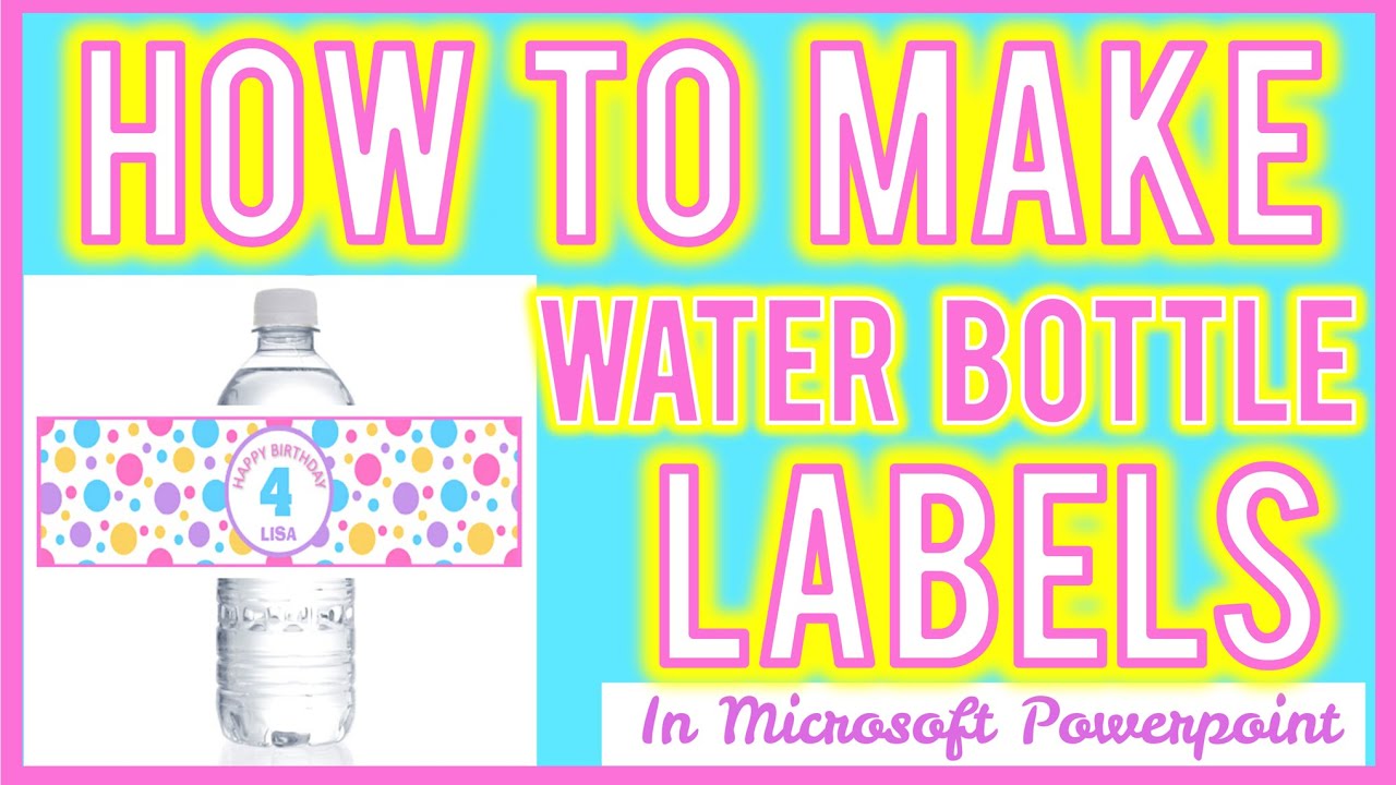 How to Make Water Bottle Labels in Word