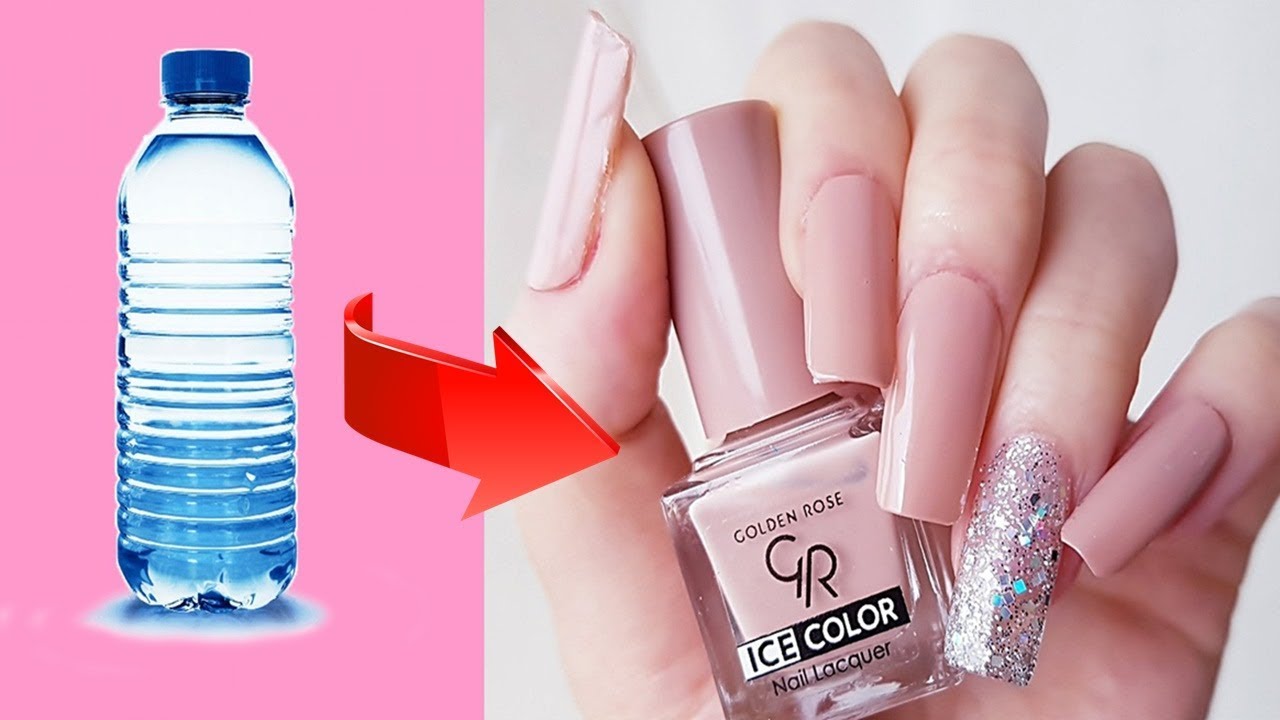 How to Make Fake Nails With a Water Bottle