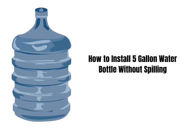 How To Install 5 Gallon Water Bottle Without Spilling