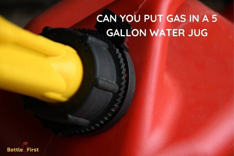 can you put gas in a gallon water jug