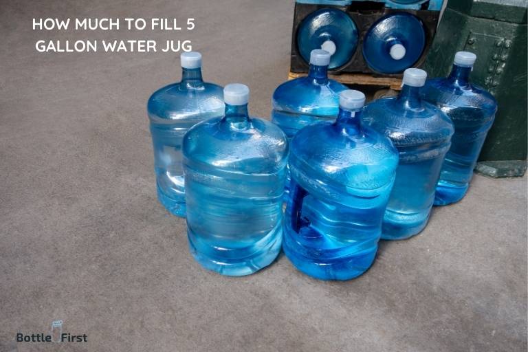 how much to fill 5 gallon water jug