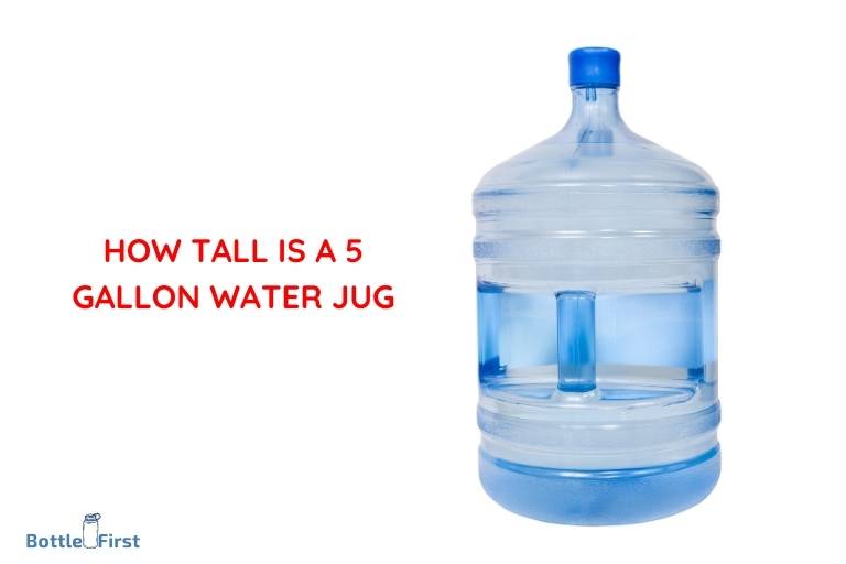 how tall is a 5 gallon water jug