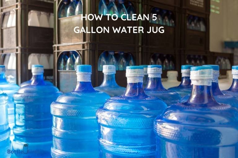 how to clean gallon water jug