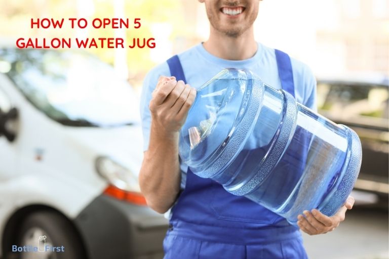 how to open gallon water jug