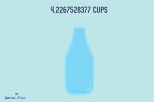 1 Liter Water Bottle Equals How Many Cups? 4.23 US Cups