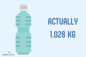 1 Liter Water Bottle To Kg: Approximately 1kg