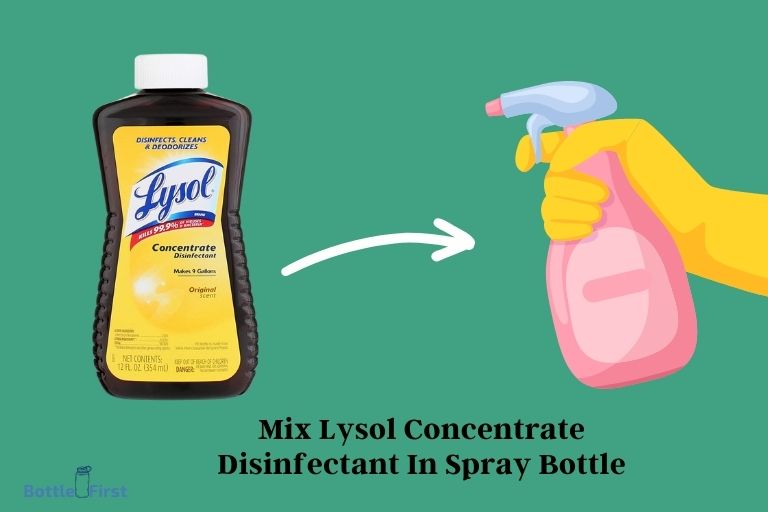 How To Mix Lysol Concentrate Disinfectant In Spray Bottle