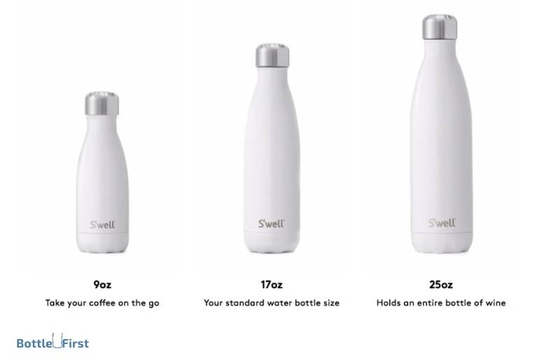 Swell Water Bottle Size Chart