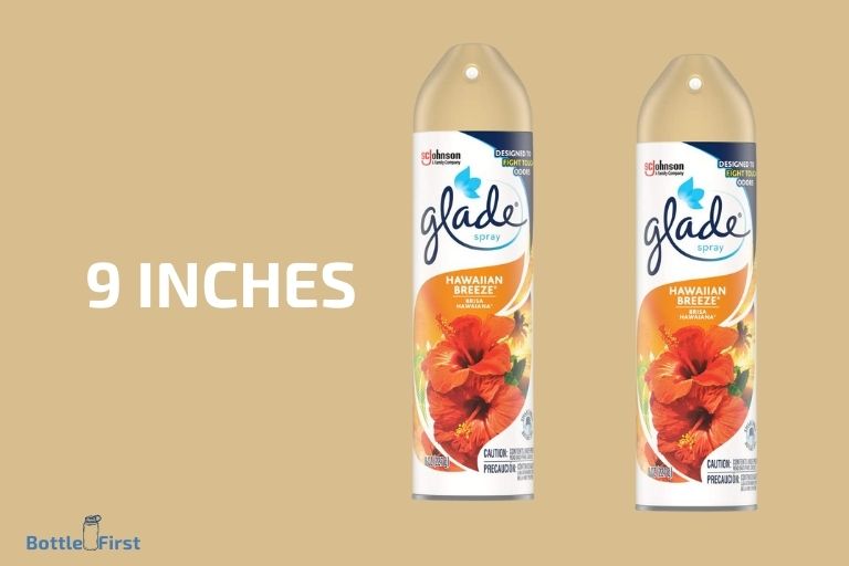 how many inches is a glade spray bottle