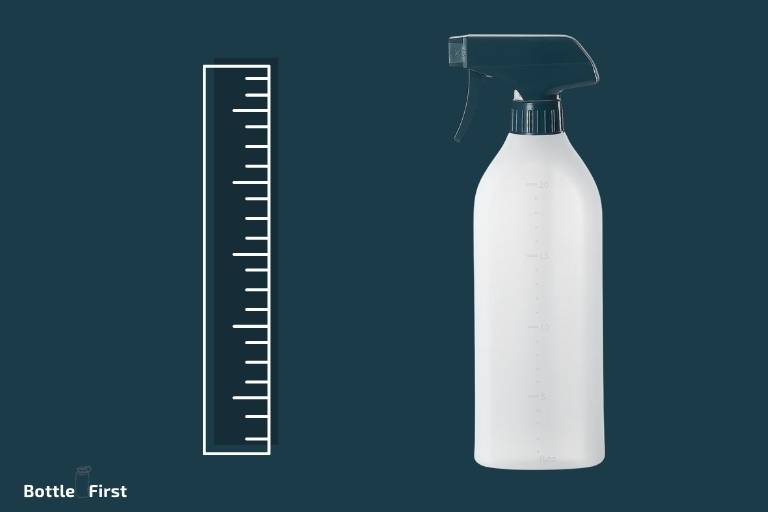how tall is a spray bottle