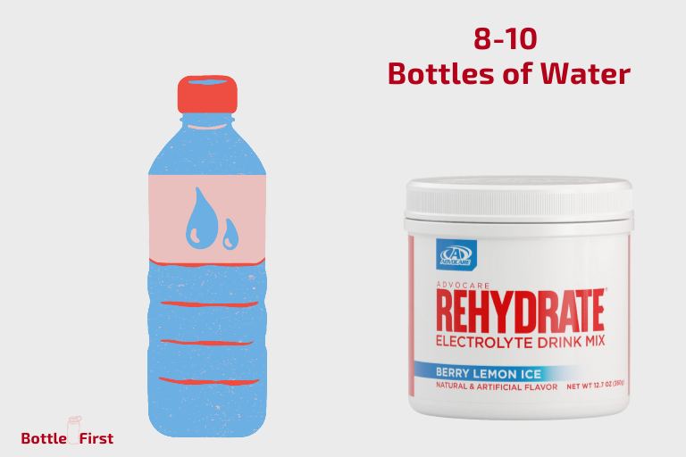 how many bottles of water to rehydrate
