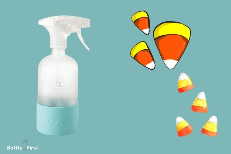 how many candy corn does the forever spray bottle hold