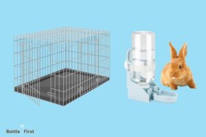 how to attach a water bottle to a rabbit cage