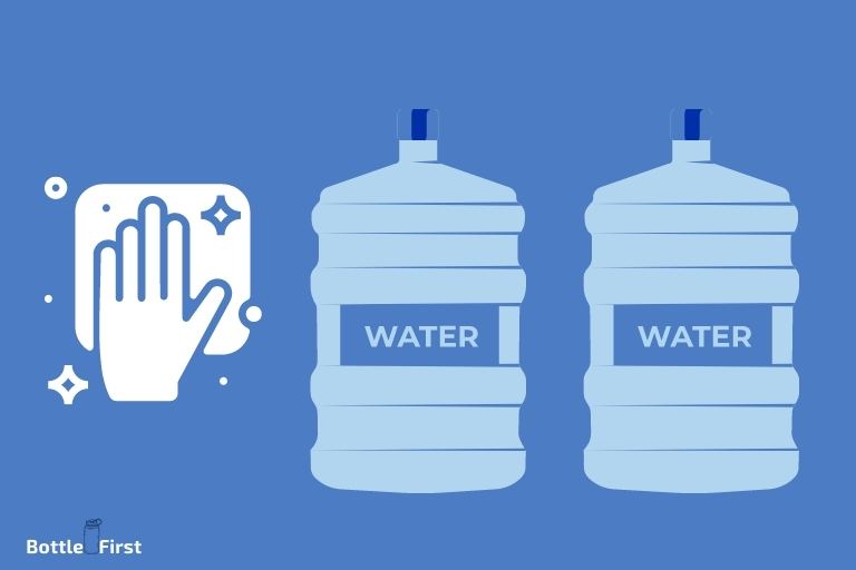 how to clean gallon water bottle