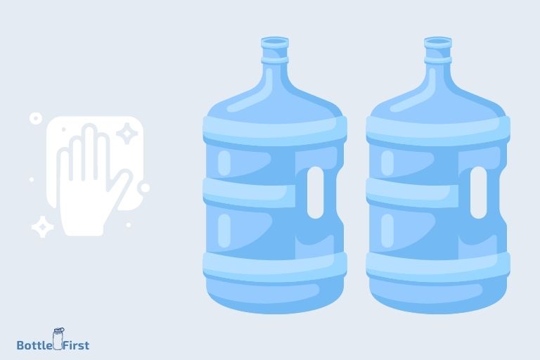 how to clean gallon water bottles