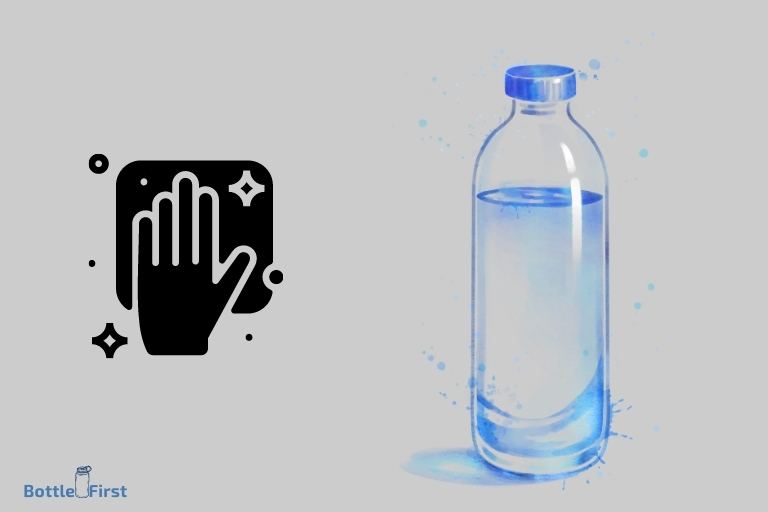 how to clean glass water bottle