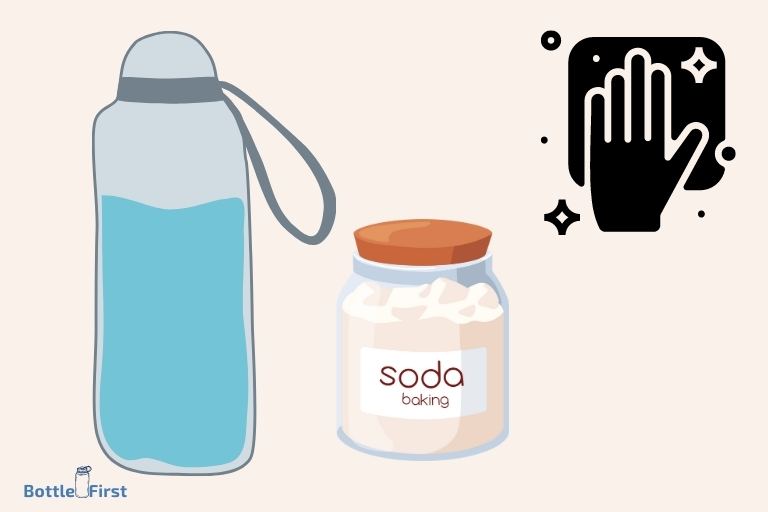 how to clean water bottle with baking soda