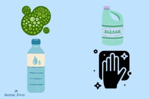how to remove algae from water bottle without bleach