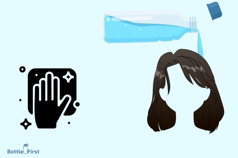 how to wash hair with bottled water