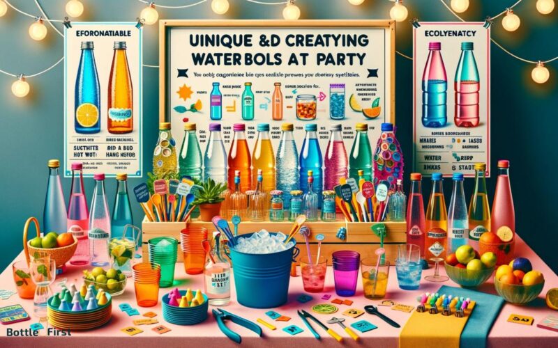 Unique And Creative Ideas For Displaying Water Bottles At A Party