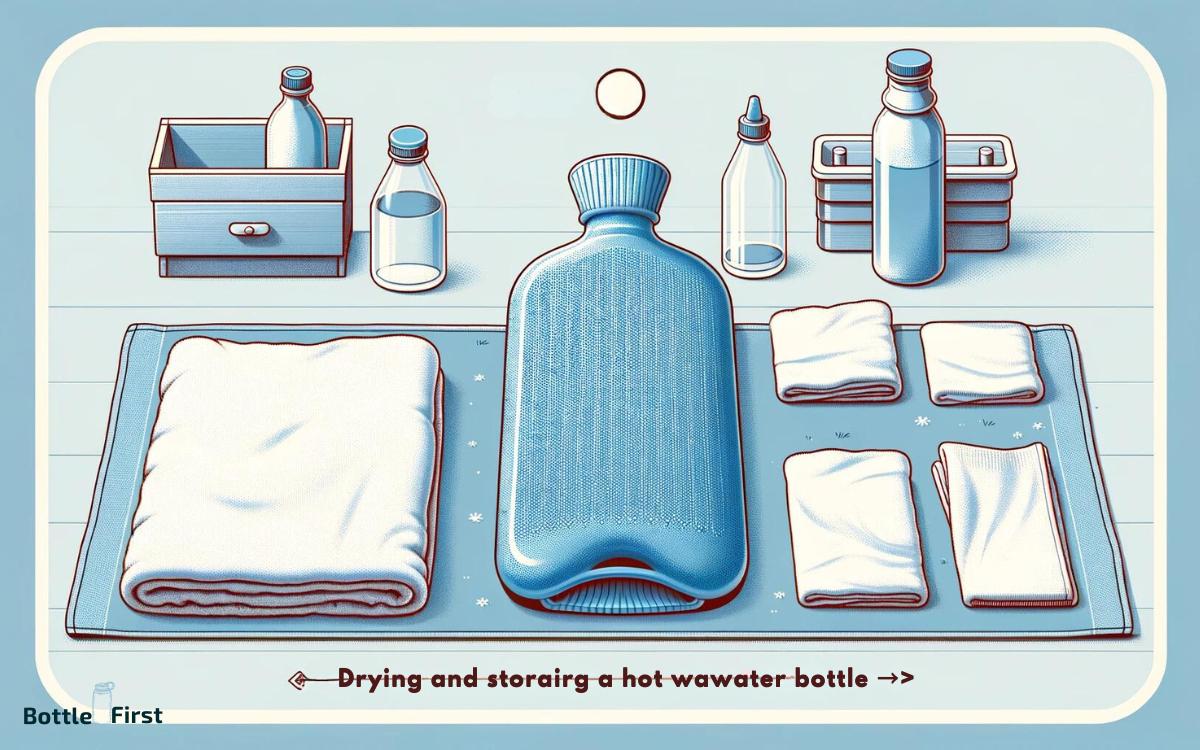 Step Drying and Storing the Hot Water Bottle