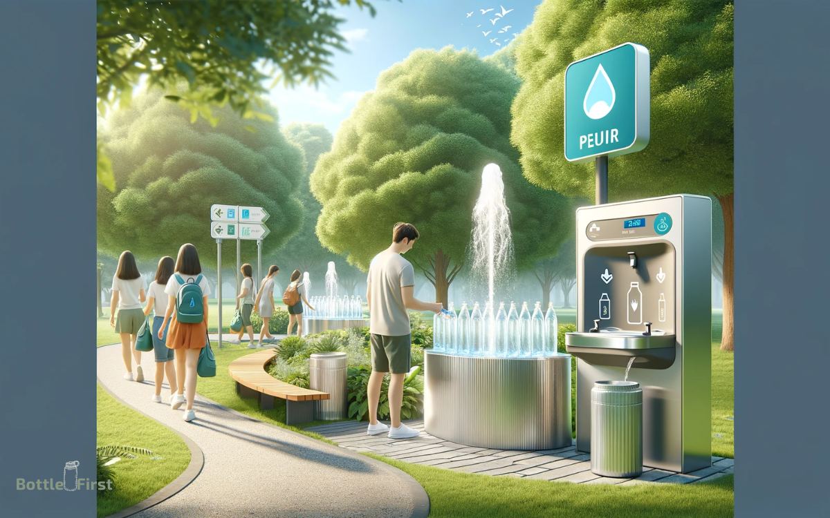 Utilize Public Water Fountains and Refill Stations