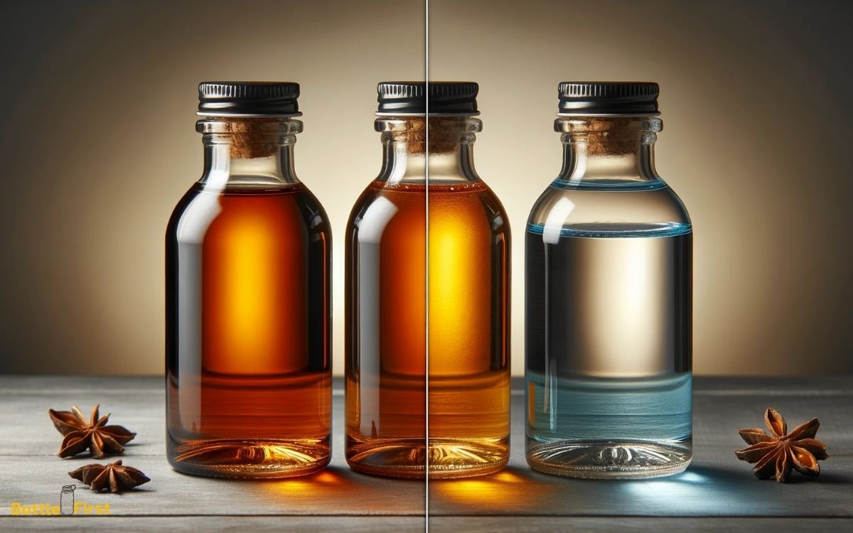 amber vs clear glass bottles