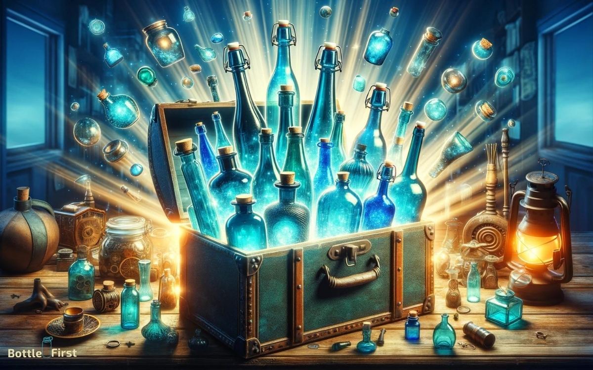 are blue glass bottles worth anything