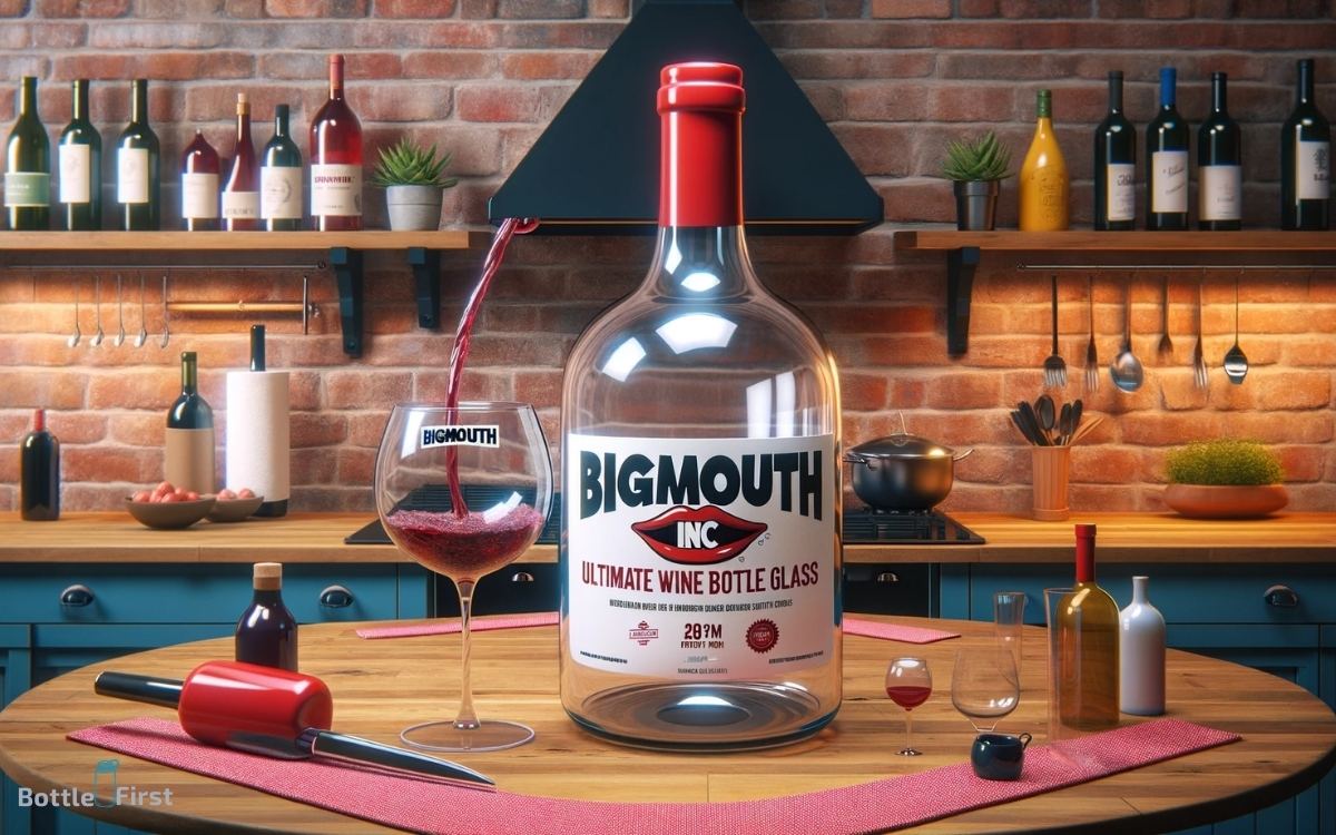 bigmouth inc ultimate wine bottle glass