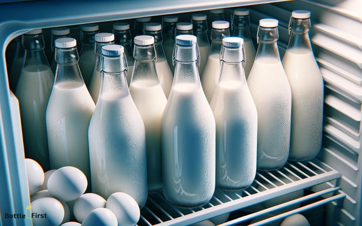 can you freeze milk in glass bottles