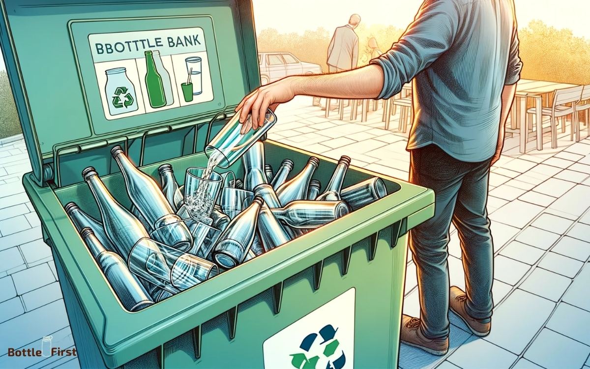 can you put drinking glasses in bottle bank