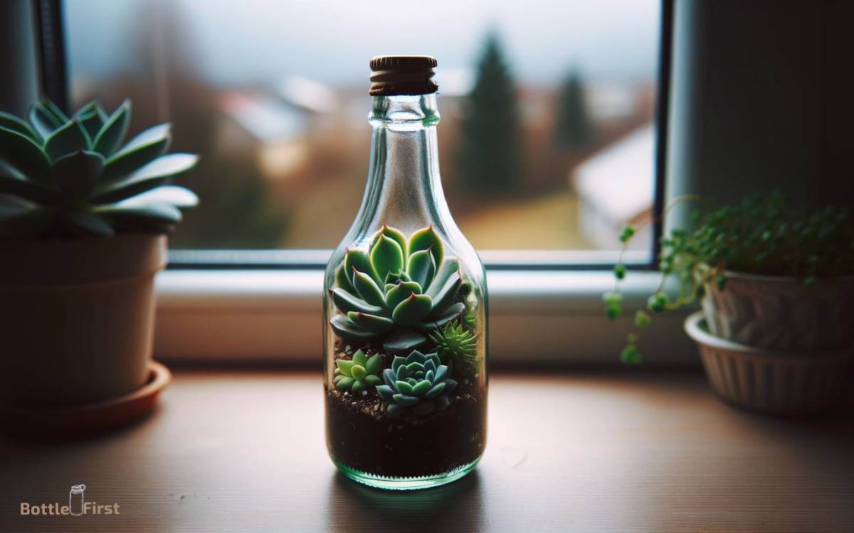 Bottle Succulent Planter