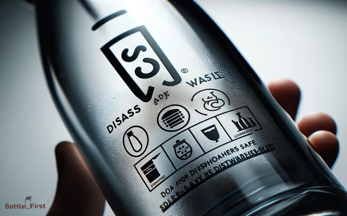 Dishwasher Safe Labeling on Voss Glass Bottles
