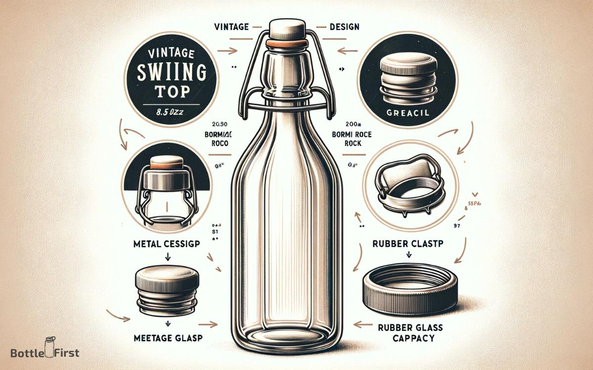 Features of the .oz Swing Top Glass Bottle