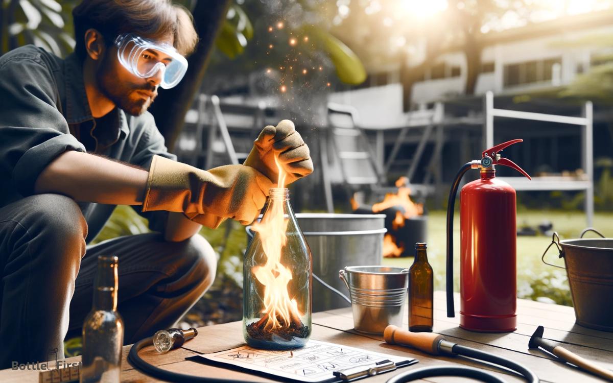 Safety Considerations When Using Glass Bottles for Fire Starting