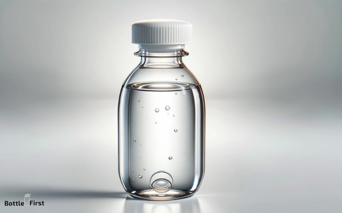 contact solution in glass bottle