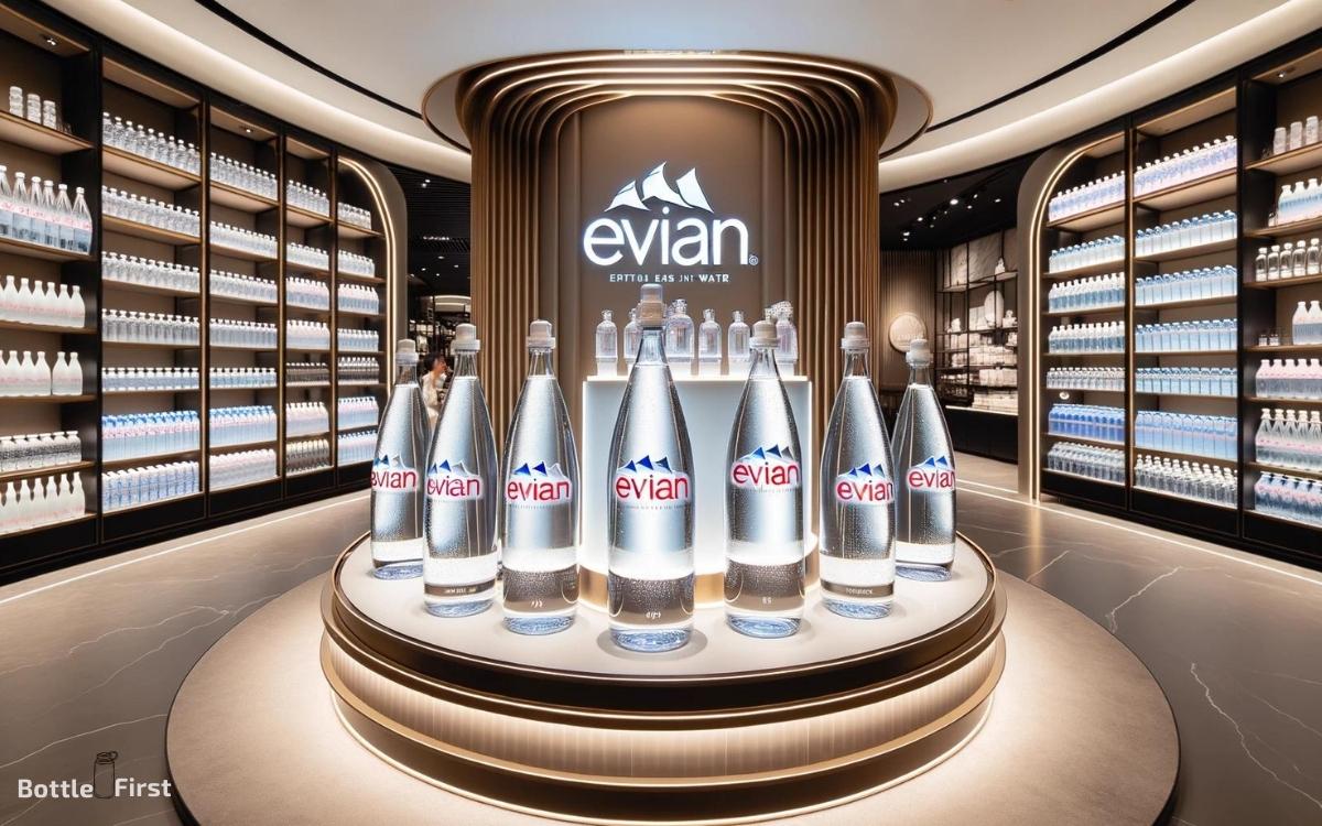 evian water glass bottles where to buy