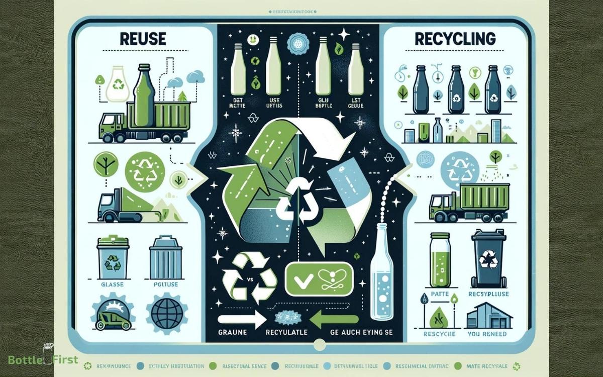 glass bottle reuse vs recycling