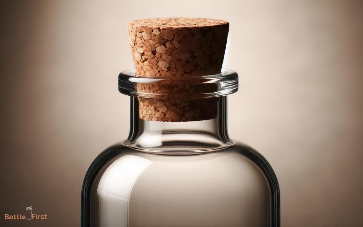 glass bottle with cork top